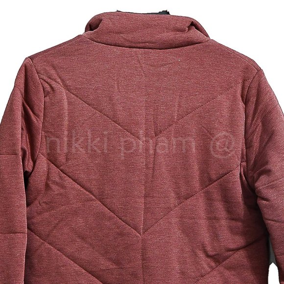 NWT Three Dots Ladies' Quilted Jacket in RED - Picture 4 of 5